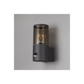 CGC Lighting 'Bluebell' Dark Grey Cylinder Wall Light with PIR Motion Sensor - thumbnail 2