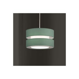 'Gayle' Teal Two Tier Ceiling Shade - thumbnail 1