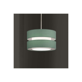 'Gayle' Teal Two Tier Ceiling Shade