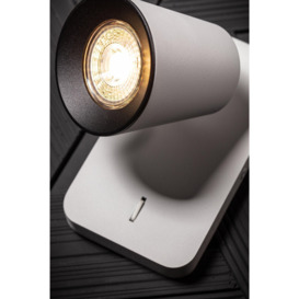 'Elli'  White Single Cylinder Surface Mounted Adjustable Ceiling Spotlight with a choice of White or Black Inner - thumbnail 3
