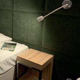 'Stoney'  LED Chrome Flexible Wall Light Bedside Table Reading Light - thumbnail 3