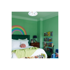 'Acey' Large Round Children's Bedroom Ceiling LED Light Space Planet Rocket LED Flush Mount - thumbnail 2