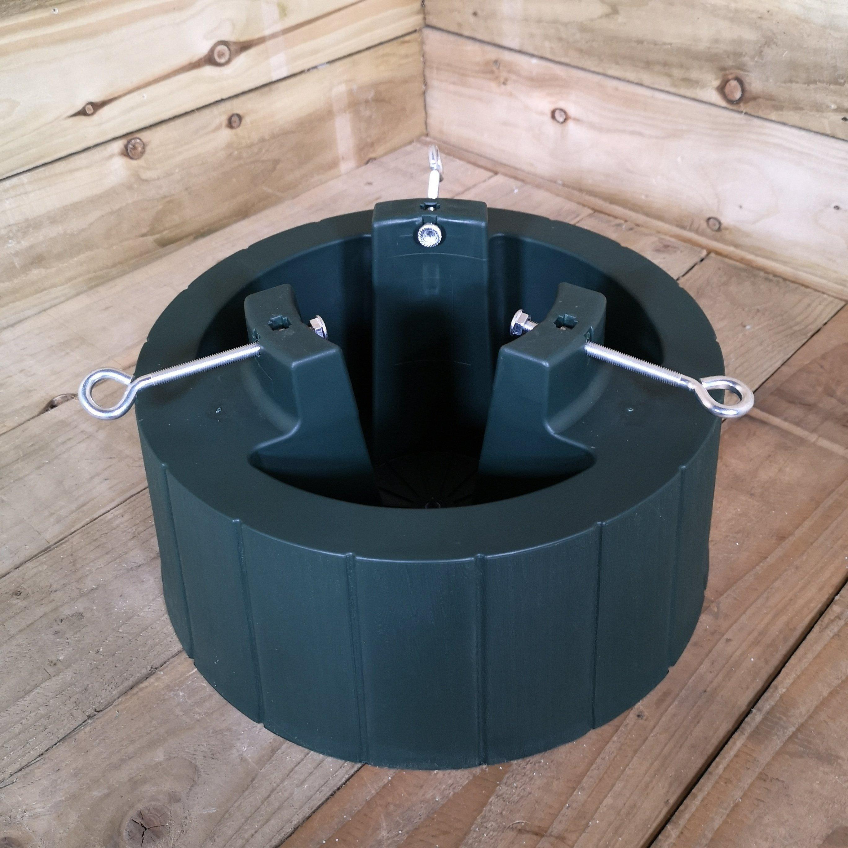40cm Dark Green Plastic Christmas Tree Stand with Water Tank - image 1