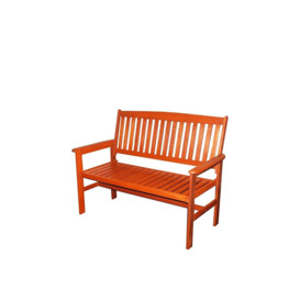 2 Seater 120cm Wide Traditional Hardwood Garden / Patio Bench - thumbnail 1