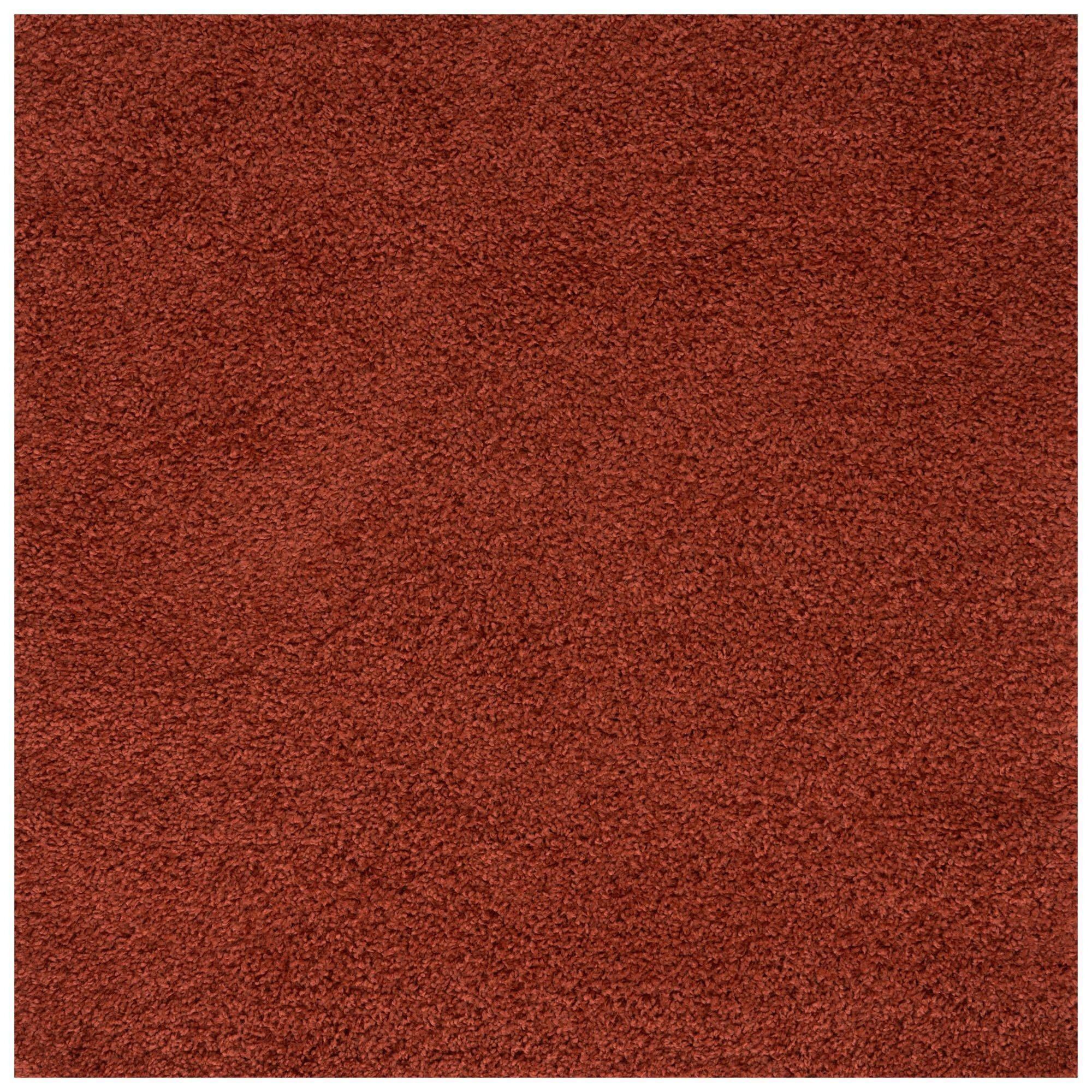 Myshaggy Collection Rugs Solid Design in Terracotta - image 1