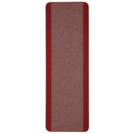 Washable Designer Rugs & Mats Bordered Design in Red - 110R
