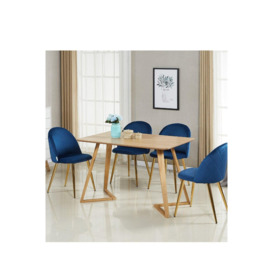 'Lucia Halo' Dining Set with a Table and 4 Chairs