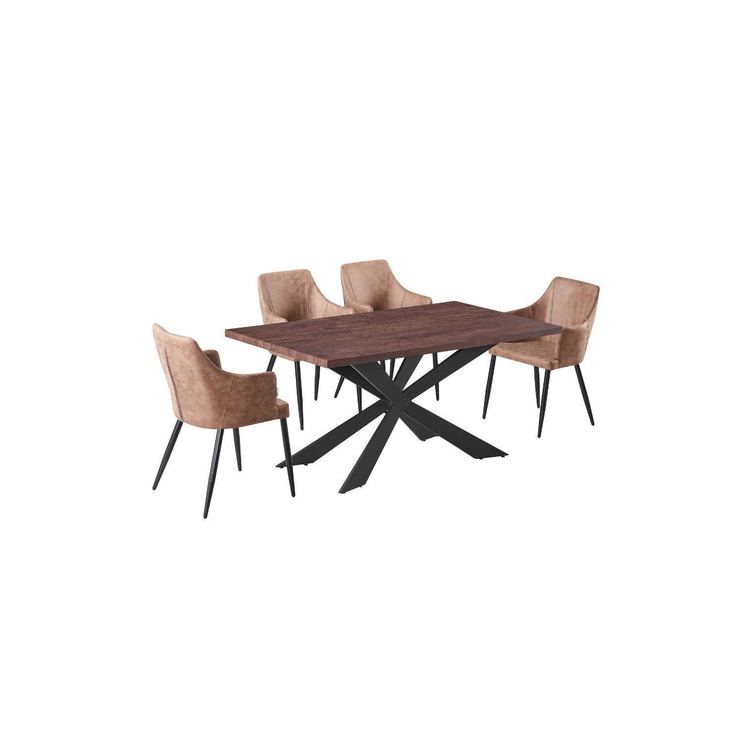 'Zarah Duke' Dining Set with a Table and 4 Chairs - image 1