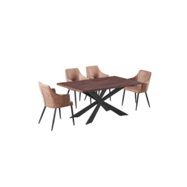 'Zarah Duke' Dining Set with a Table and 4 Chairs