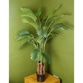 150cm Large Artificial Areca Palm Tree Potted in Black Pot