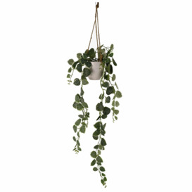90cm Artificial Potted Trailing Hanging Natural Look Plant Realistic - String of Hearts