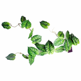 120cm Artificial Trailing Hanging Plant Realistic Alocasia Dragon Scale Natural Look
