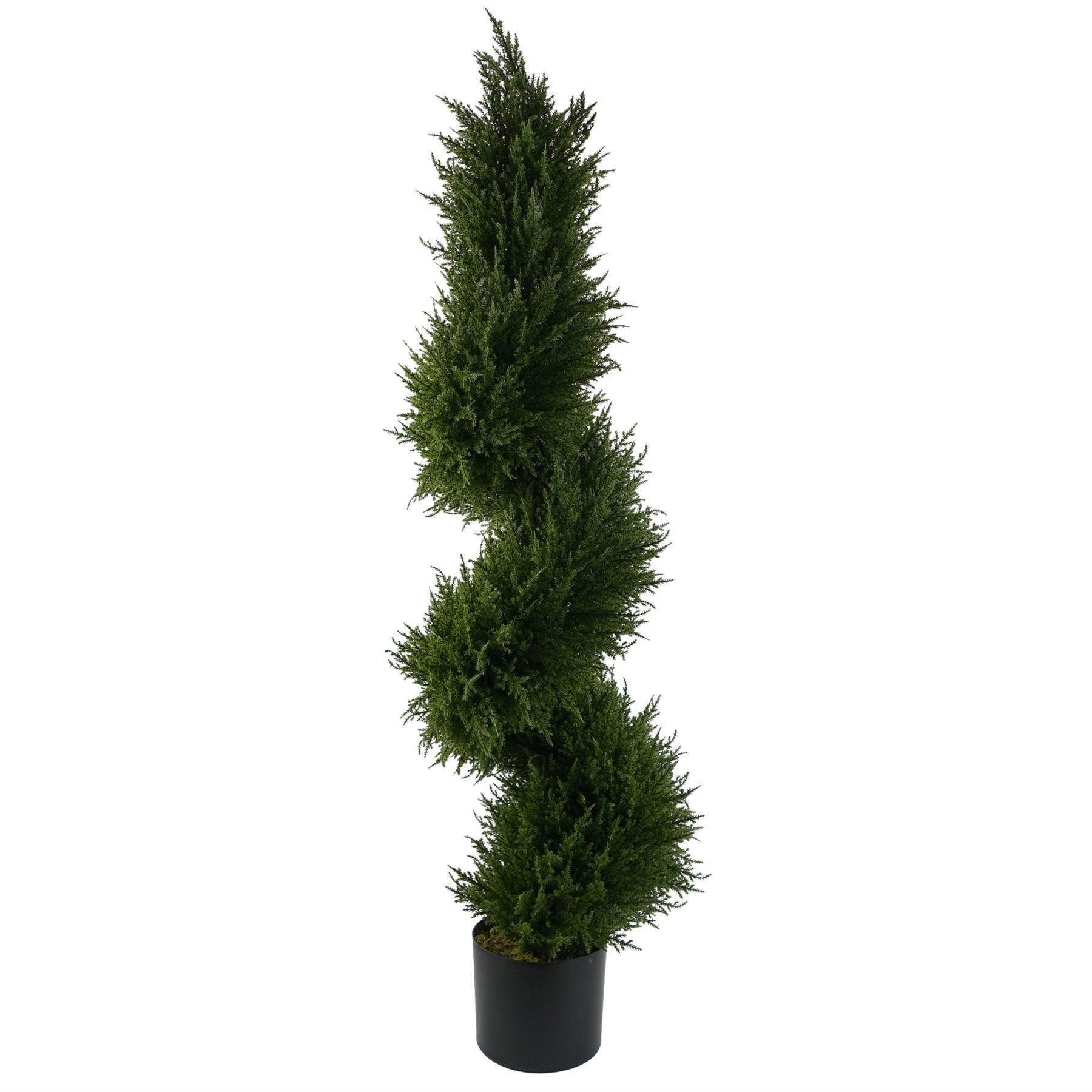 120cm Sprial Cypress Tree Artificial Topiary - image 1