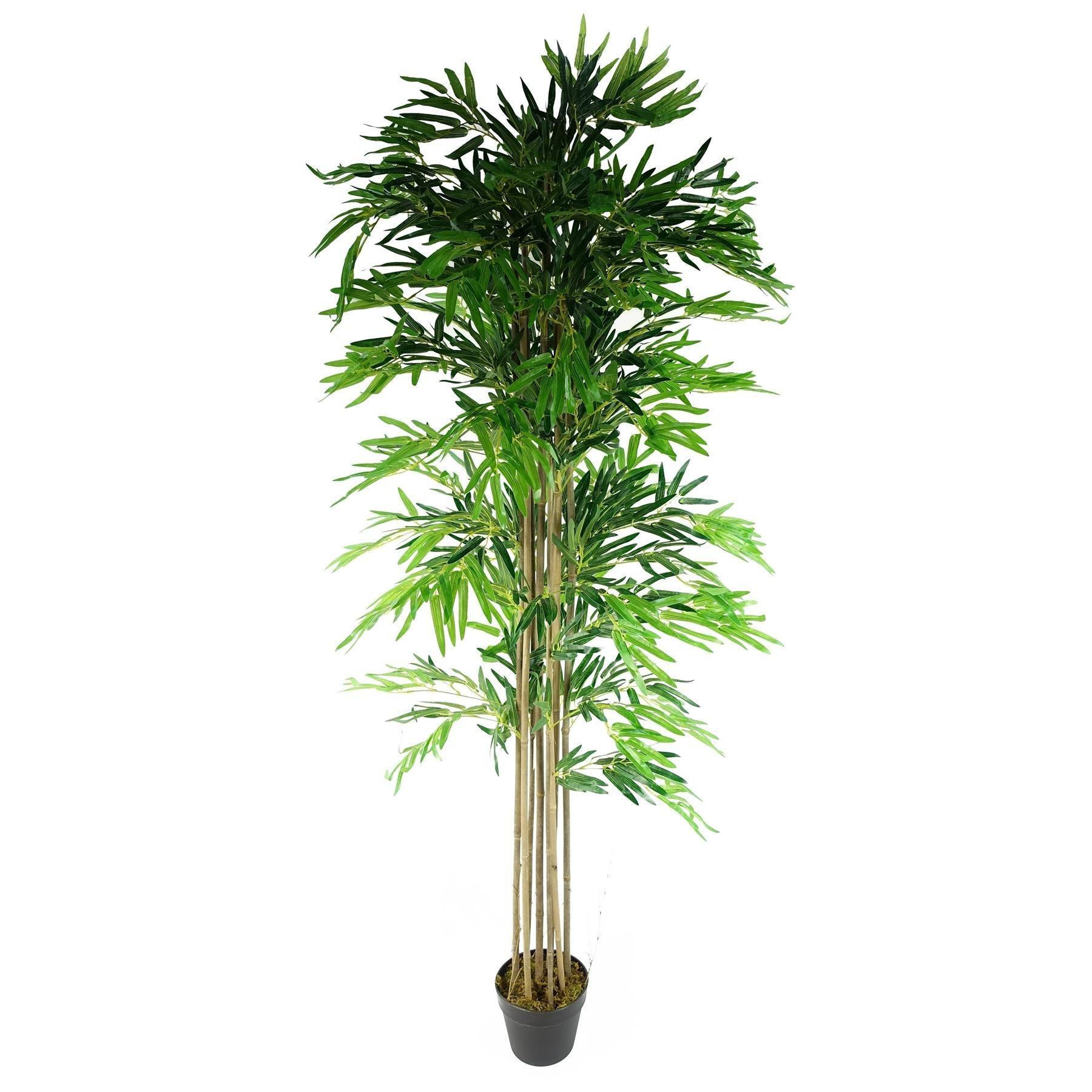 180cm (6ft) Artificial Bamboo Plants Trees Green - image 1