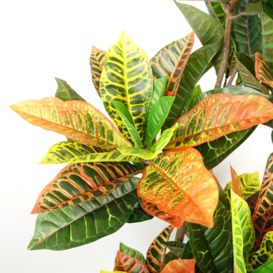 140cm Artificial Codiaeum Tree with 179 Leaves - thumbnail 2