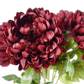 75cm Extra Large Reflex Chrysanthemum - Red - thumbnail 3