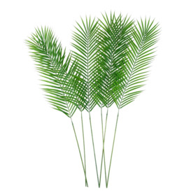 Pack of 6 x 100cm Realistic Artificial Palm Leaf - thumbnail 1