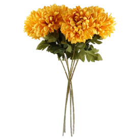 Pack of 6 x 75cm Extra Large Reflex Chrysanthemum - Gold - thumbnail 3