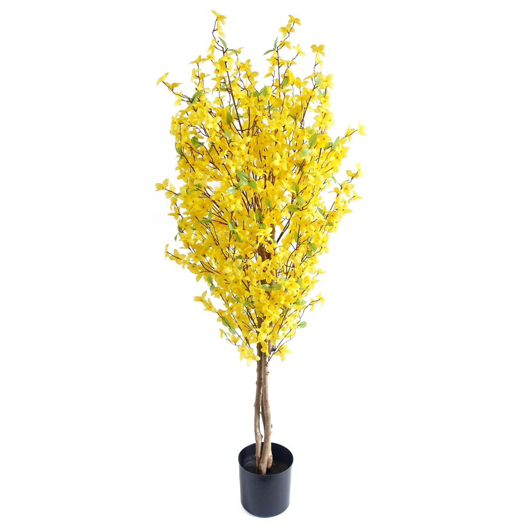 120cm Artificial Forsythia Tree Realistic Large Natural - image 1