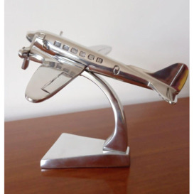 Douglas DC3 Aeroplane Ornament Aluminium Plane Sculpture Gift - thumbnail 3