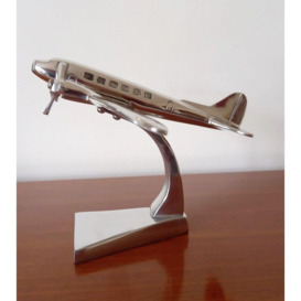 Douglas DC3 Aeroplane Ornament Aluminium Plane Sculpture Gift - thumbnail 2