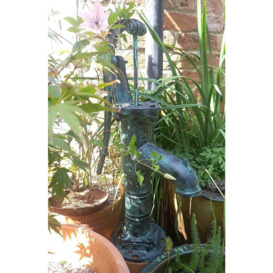 Garden Hand Water Pump Garden Ornament Cast Iron - thumbnail 1