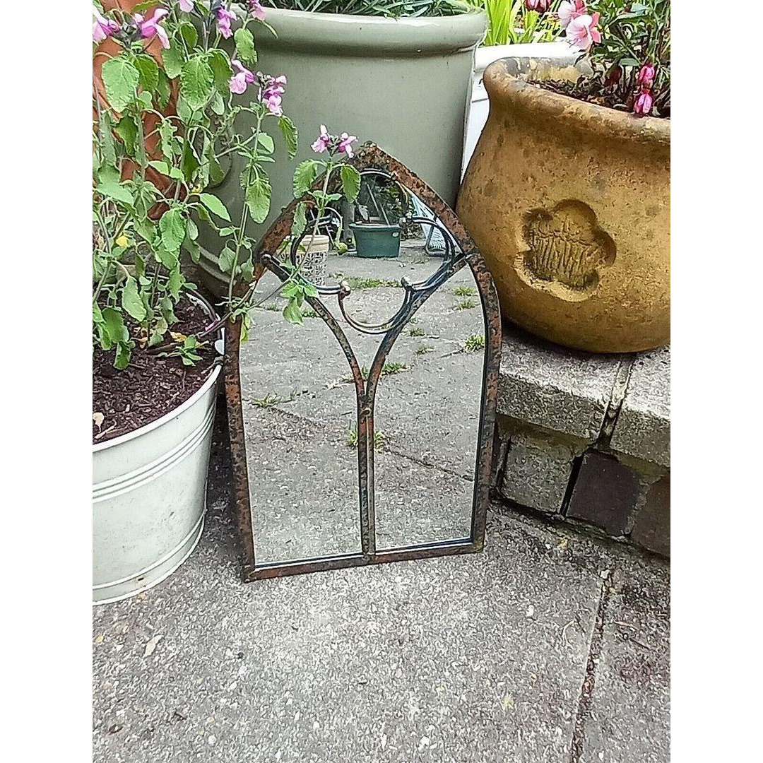 Leavesdon Arched Window Mirror for Home or Garden 40cm tall - image 1
