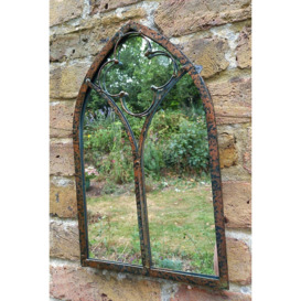 Leavesdon Arched Window Mirror for Home or Garden 40cm tall - thumbnail 3
