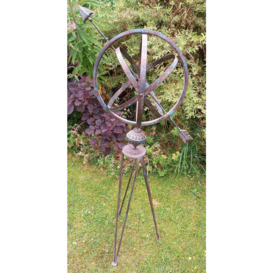 Armillary Sphere Garden Ornament Verdigris Metal - thumbnail 1
