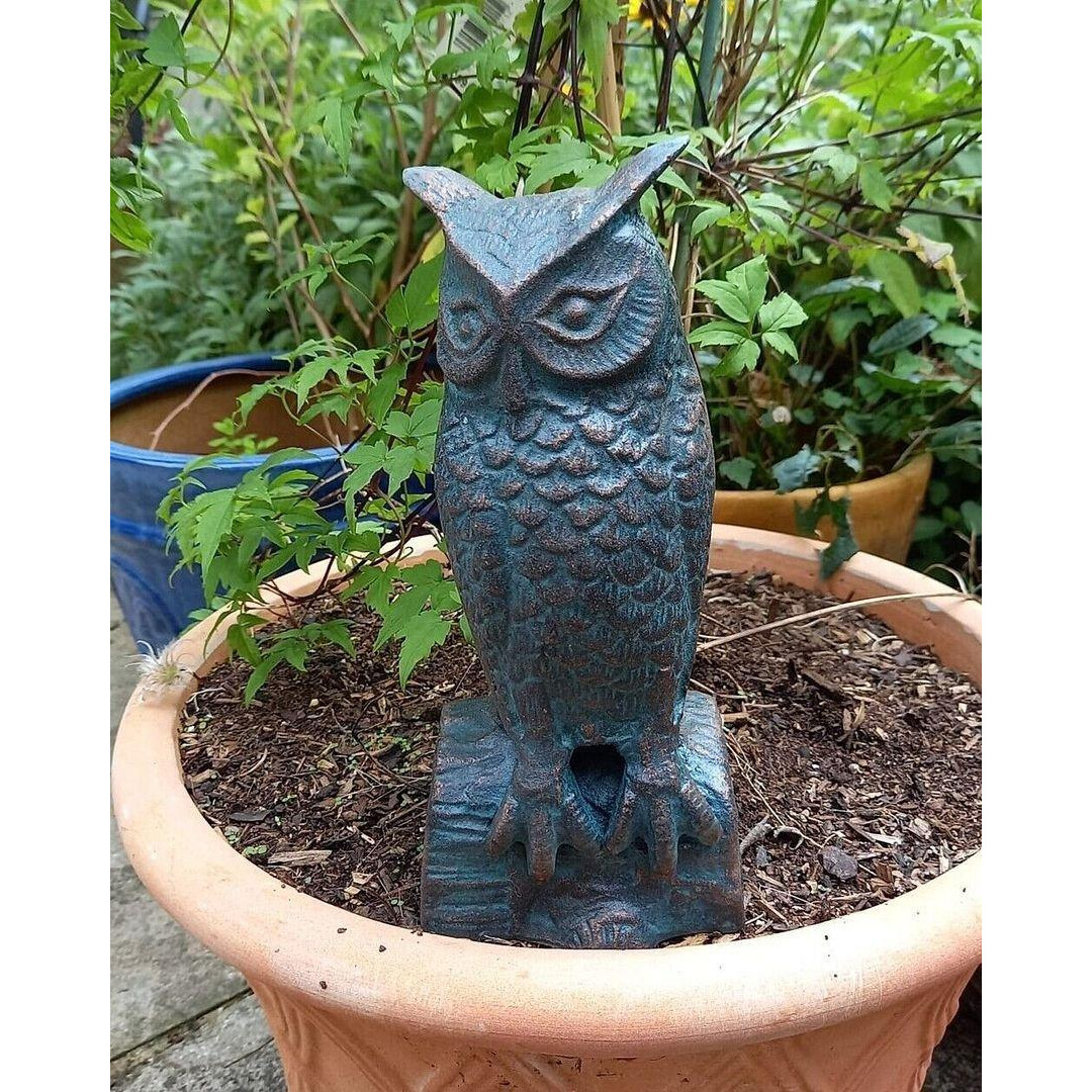 Long Eared Owl Garden Sculpture Outdoor Figurine - image 1