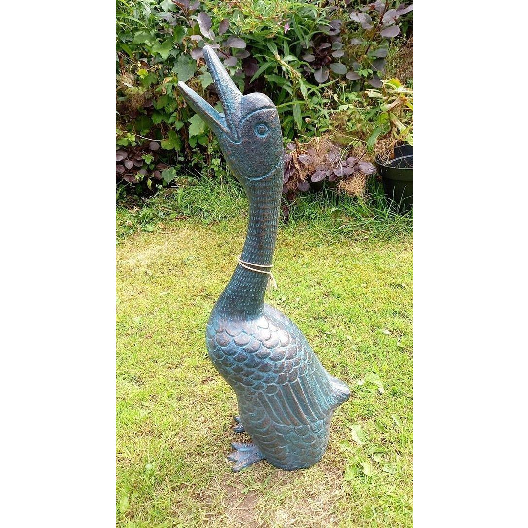 Goose Garden Ornament Sculpture cast in Aluminium - image 1