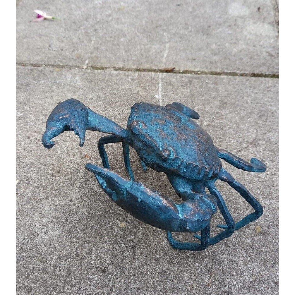 Crab Ornament made from Cast Aluminium in Antique Finish - image 1