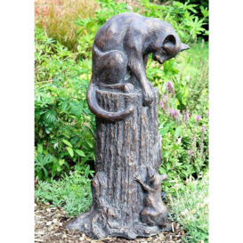 Cat and Mouse Garden Sculpture Resin Ornament