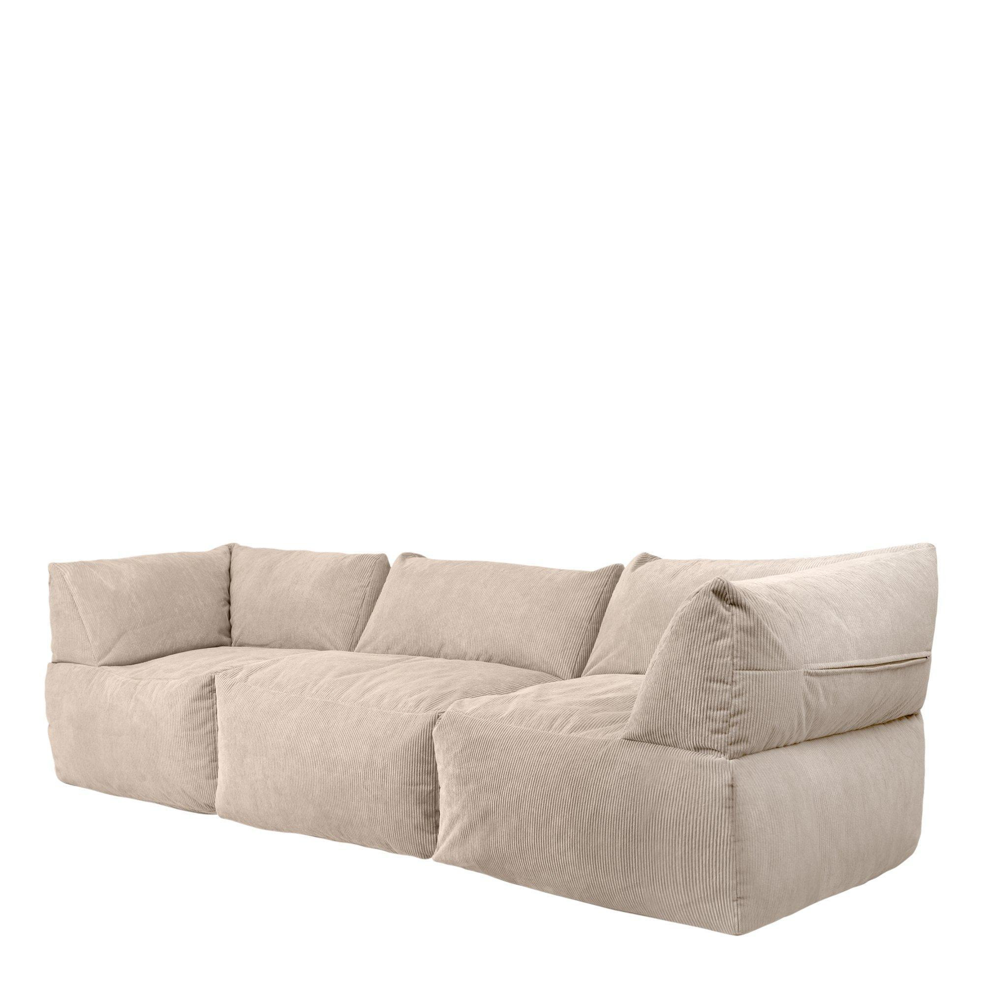 Tetra Fine Cord Natural Modular Sofa Set (3 individual sections) - Combination Two - image 1