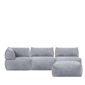Tetra Fine Cord Natural Modular Sofa Set (4 individual sections) - Combination Five