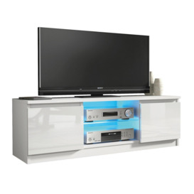 TV Unit 120cm Sideboard Cabinet Cupboard TV Stand Living Room High Gloss Doors - thumbnail 3