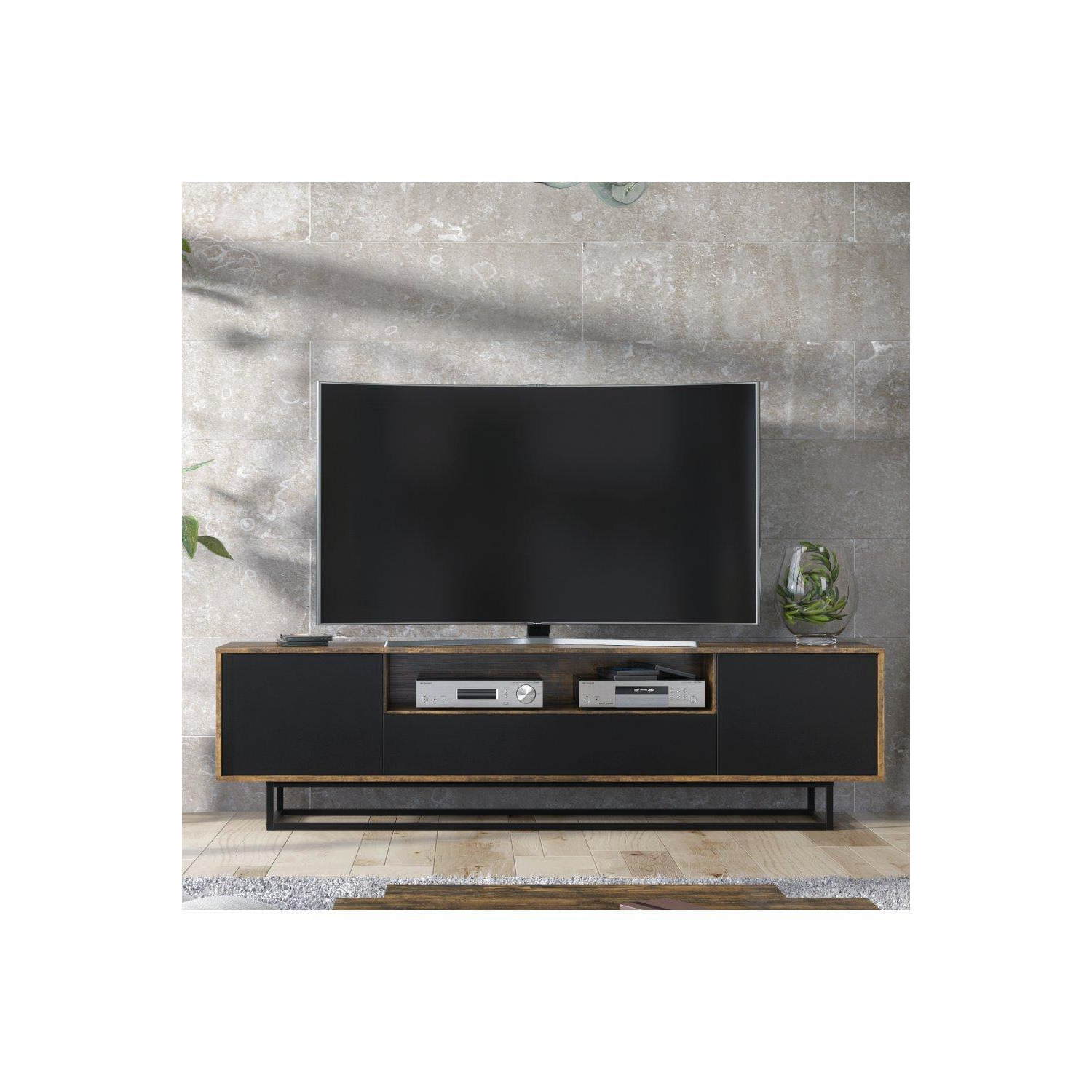 TV Unit 200cm Sideboard Cabinet Cupboard TV Stand - image 1