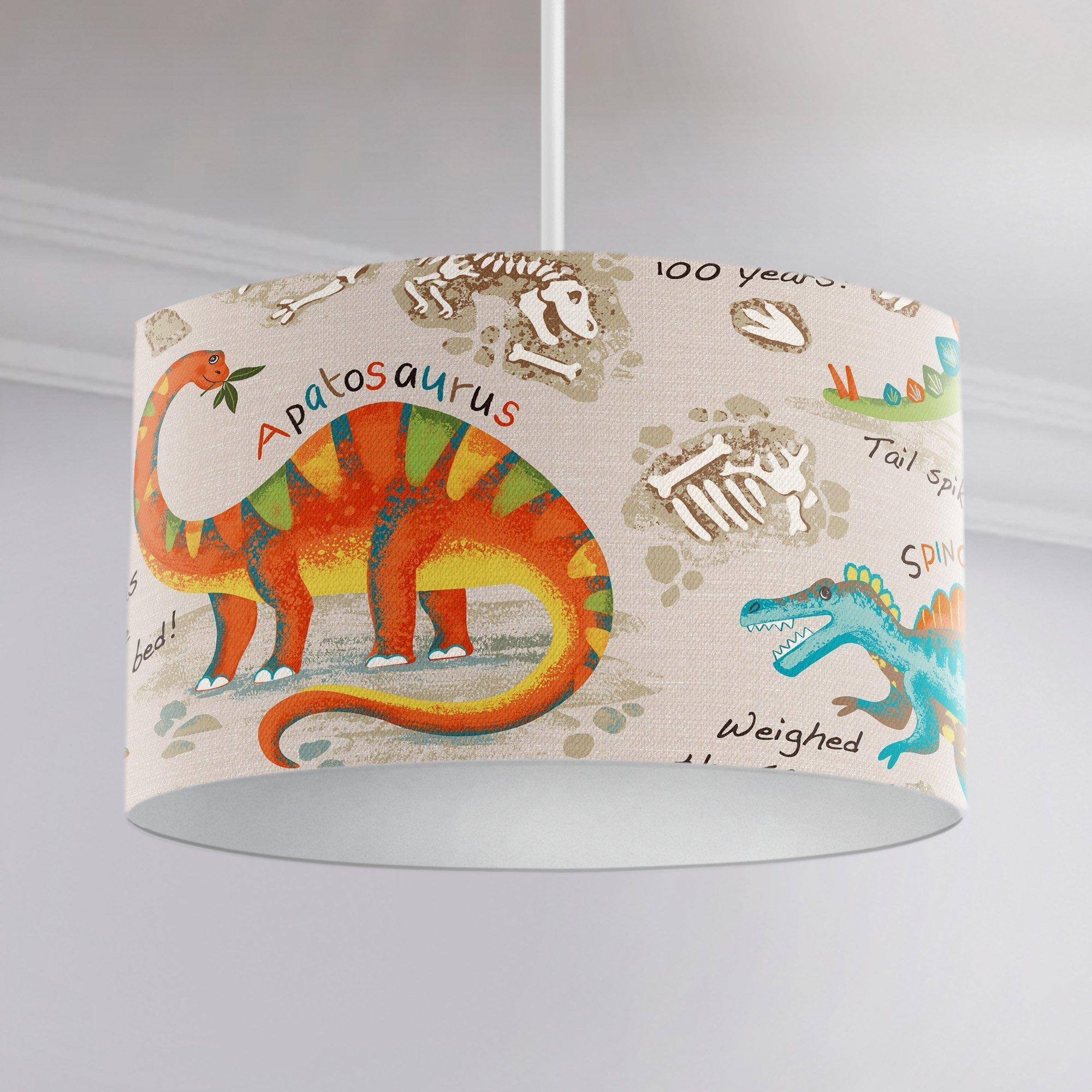 Dino Discovery Dinosaurs Pendant Drum Fabric Lampshade - image 1