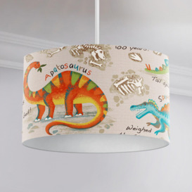 Dino Discovery Dinosaurs Pendant Drum Fabric Lampshade - thumbnail 1