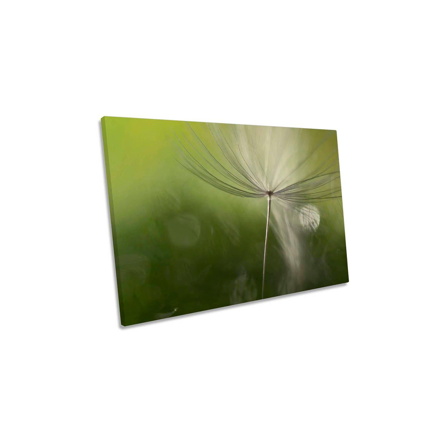 Shadows in the Green Floral Canvas Wall Art Picture Print - image 1