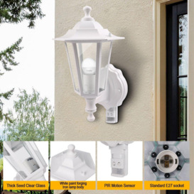 Outdoor Vintage Wall Light with E27 Lamp Holder with Motion Sensor (Bulb not included) - thumbnail 2