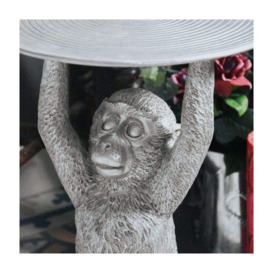 Resin Monkey Table in Silver - thumbnail 2