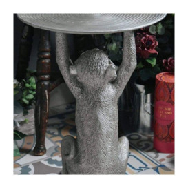 Resin Monkey Table in Silver - thumbnail 3