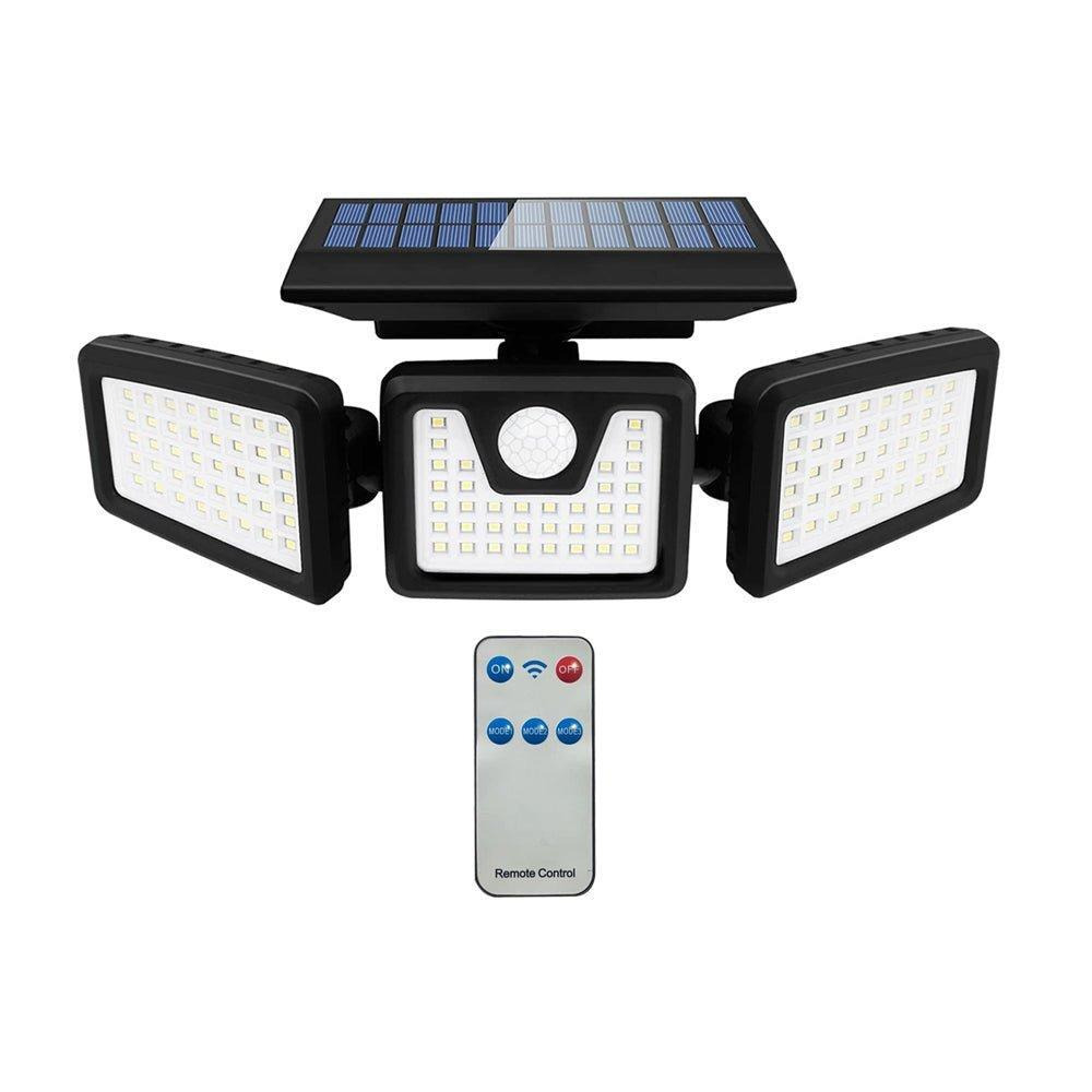 Solar Sensor 3 Heads  Wall Light ,2400mAh, 6000-6500K - image 1