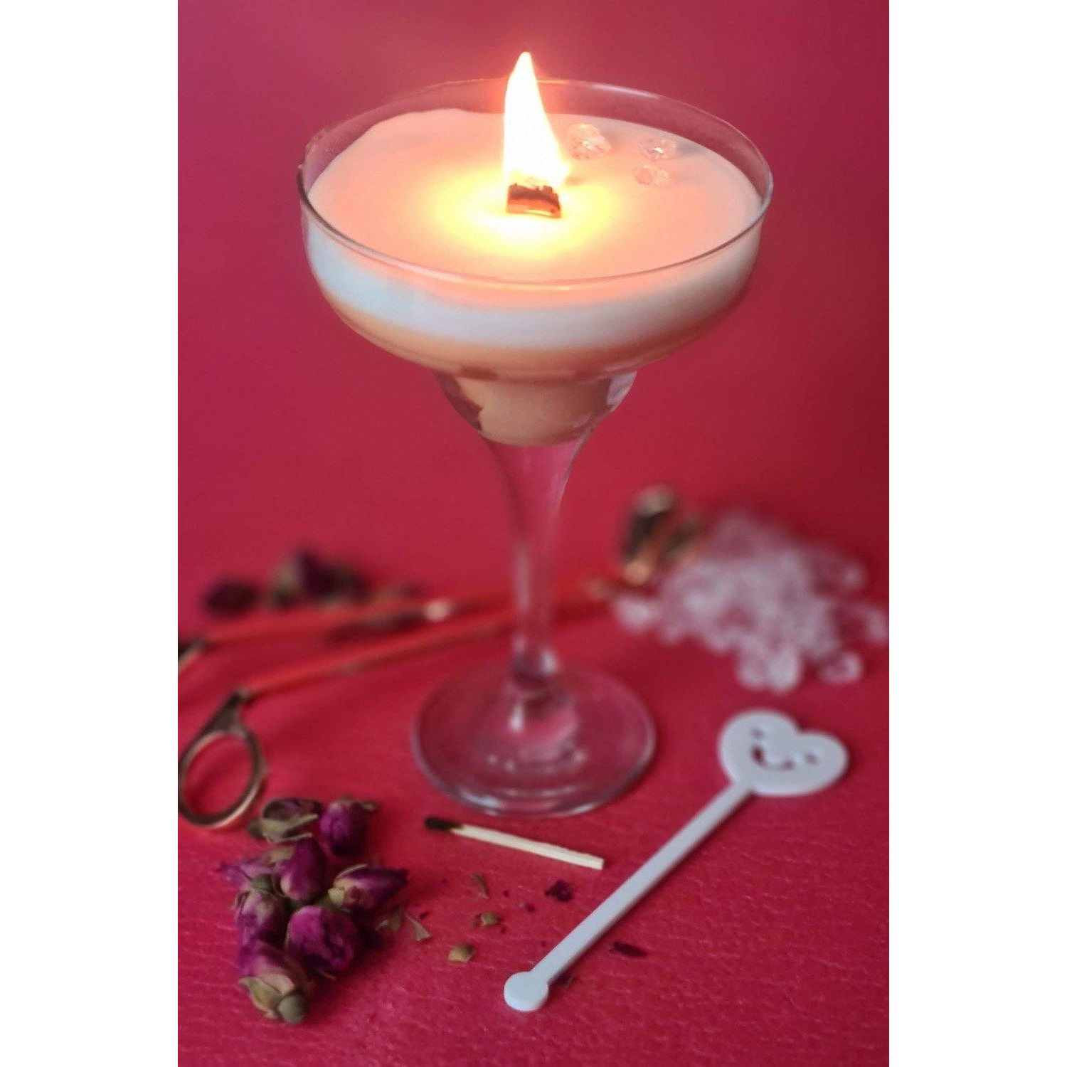 Vegan Handmade Scented Pornstar Martini Cocktail Candle - image 1