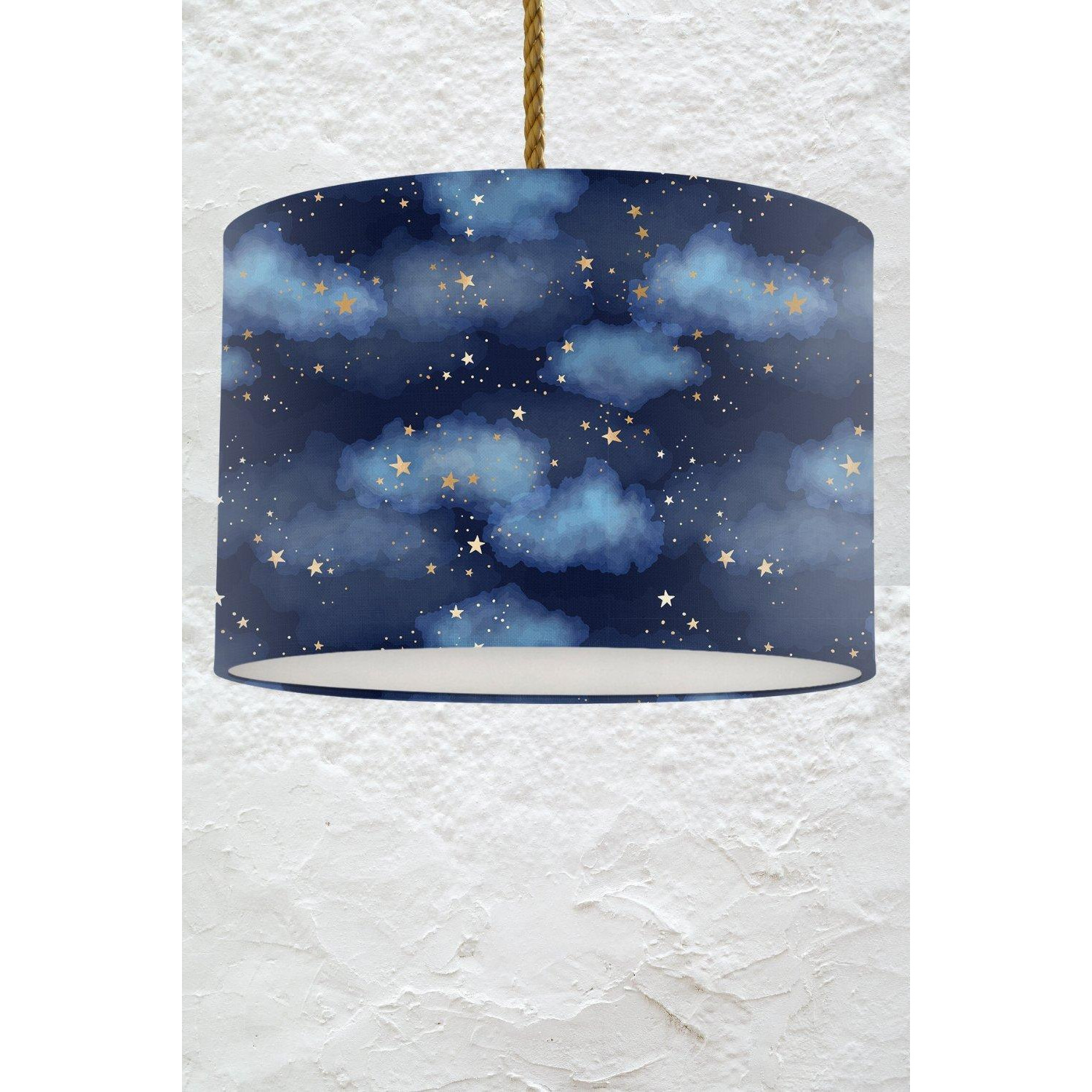 Night Sky and Gold Stars Lampshade - image 1