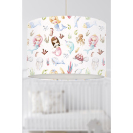 Mermaids and Friends Lampshade White - thumbnail 1