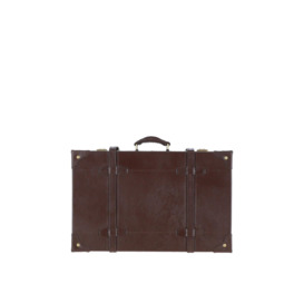 Roxana' Home Accessory Leather Trunk - thumbnail 3