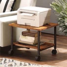 2-Tier Printer Cart with Storage Shelf