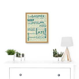 Quote Scottish Scotland Sayings Words Typography Artwork Framed Wall Art Print A4 - thumbnail 3